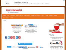 Tablet Screenshot of lovecommandos.org